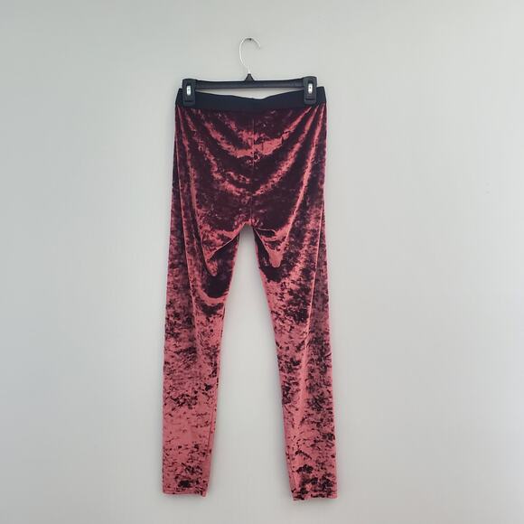 Simply Vera Wang Women's Maroon Velour Pants M - Picture 2 of 8